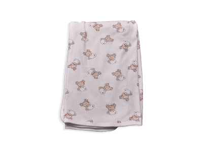 UNİSEX 1-2 AY BÜYÜK AYI BASKILI BATTANİYE