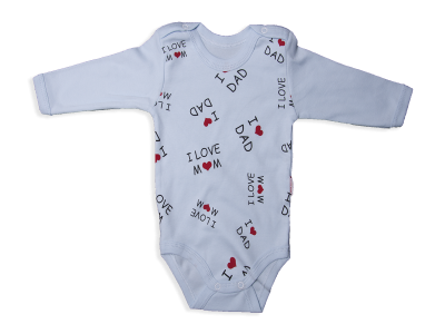 UNİSEX 12-24 AY UZUN KOLLU BADİ/ I LOVE MUM 