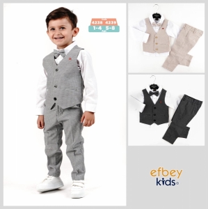 ERKEK 18 Ay,24 Ay,3 Yaş,4 Yaş YELEKLİ 3LÜ TKM